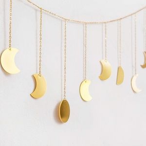 Moon Phase Wall Moon Gold Garland Decor Home